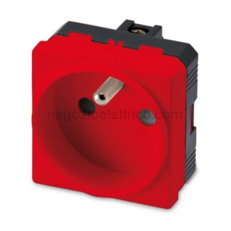MST21177R MIX Presa 2P+T 16A St.Francese ROSSA