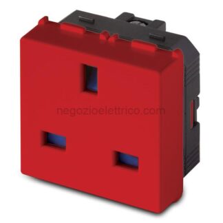 MST21178R MIX Presa 2P+T 13A St.Inglese ROSSA