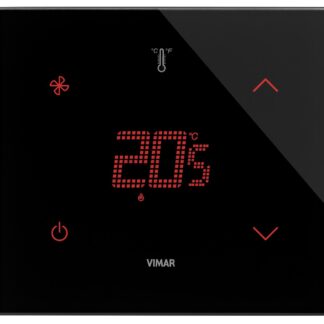 VIW21514.F.76 Termostato domotico FAN 2M nero diamante