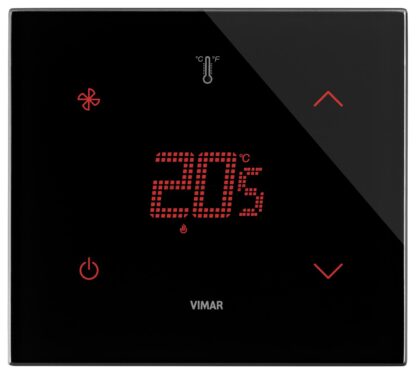 VIW21514.F.76 Termostato domotico FAN 2M nero diamante