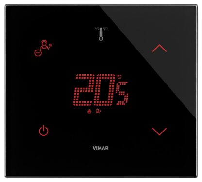 VIW21514.H.76 Termostato domotico HOTEL 2M nero diam.