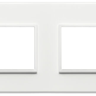 VIW21643.17 Placca 4M (2+2) int71 bianco totale