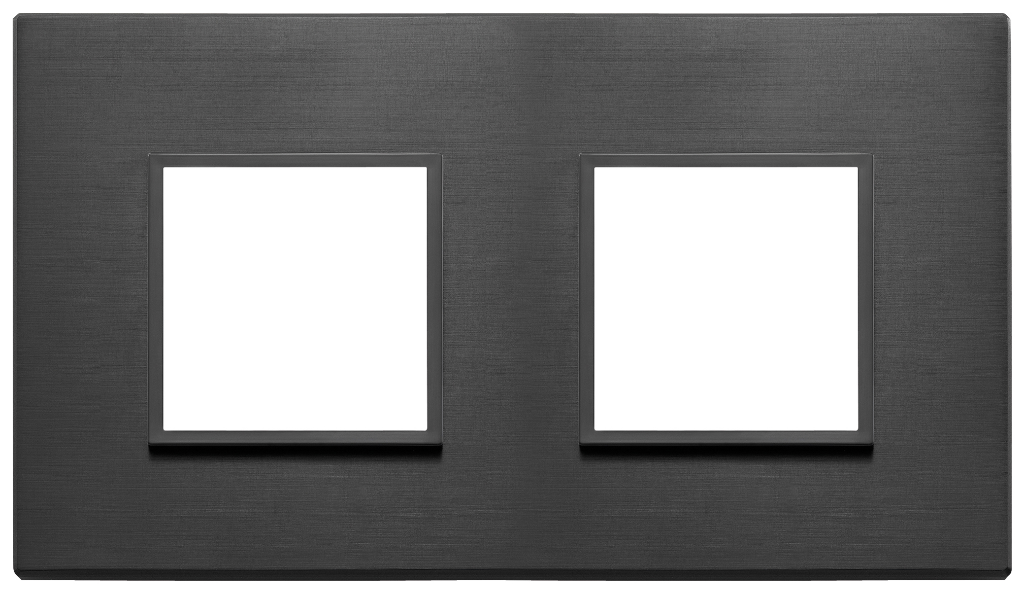VIW21643.18 Placca 4M (2+2) int71 nero totale
