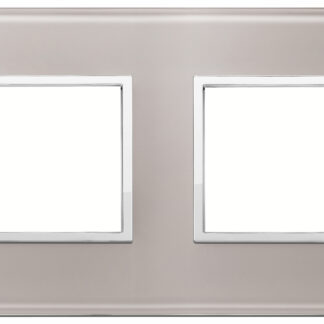 VIW21643.73 Placca 4M (2+2) int71 grigio perla