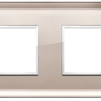VIW21643.75 Placca 4M (2+2) int71 specchio bronzato