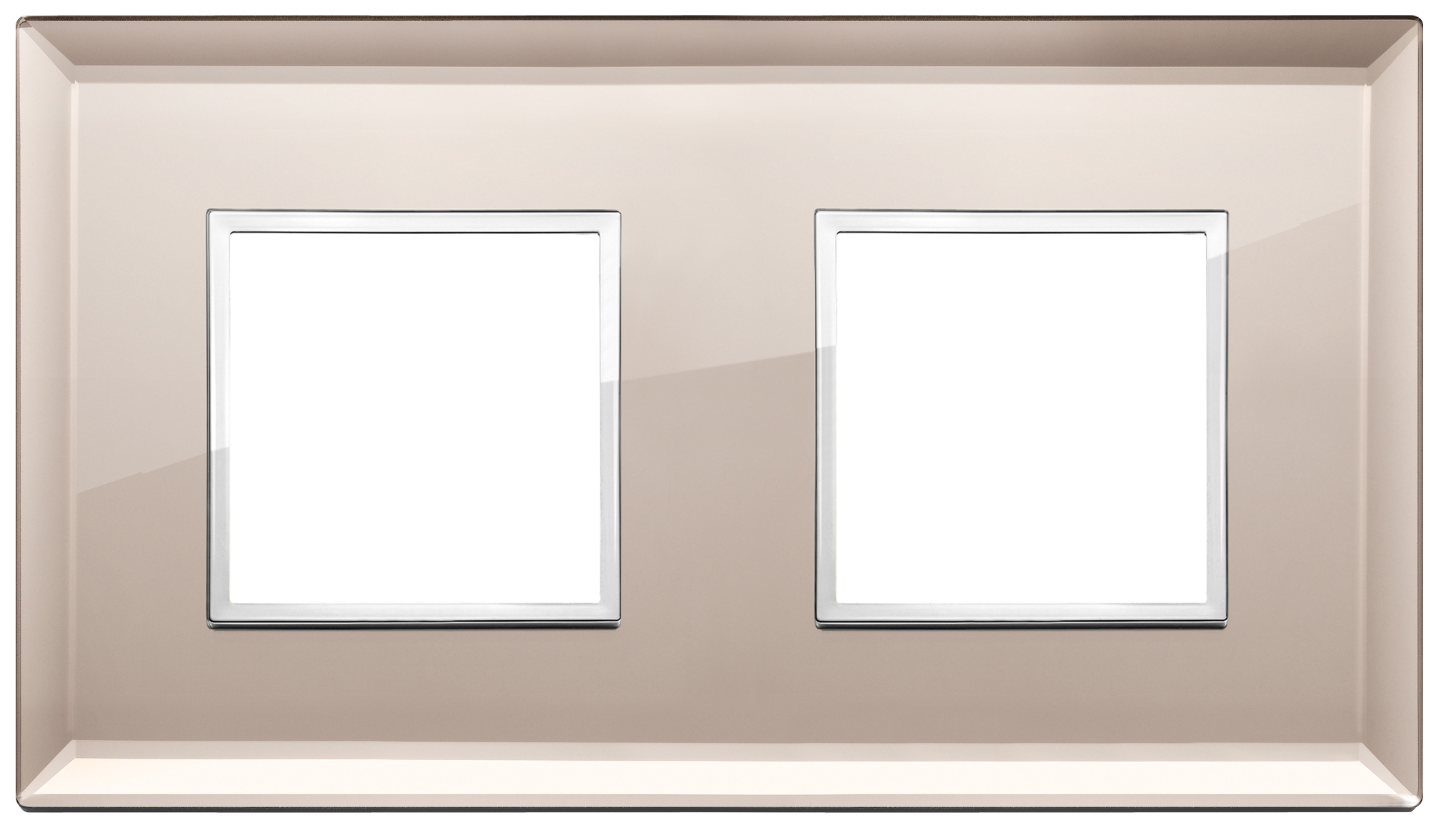 VIW21643.75 Placca 4M (2+2) int71 specchio bronzato