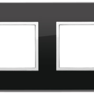 VIW21643.76 Placca 4M (2+2) int71 nero diamante