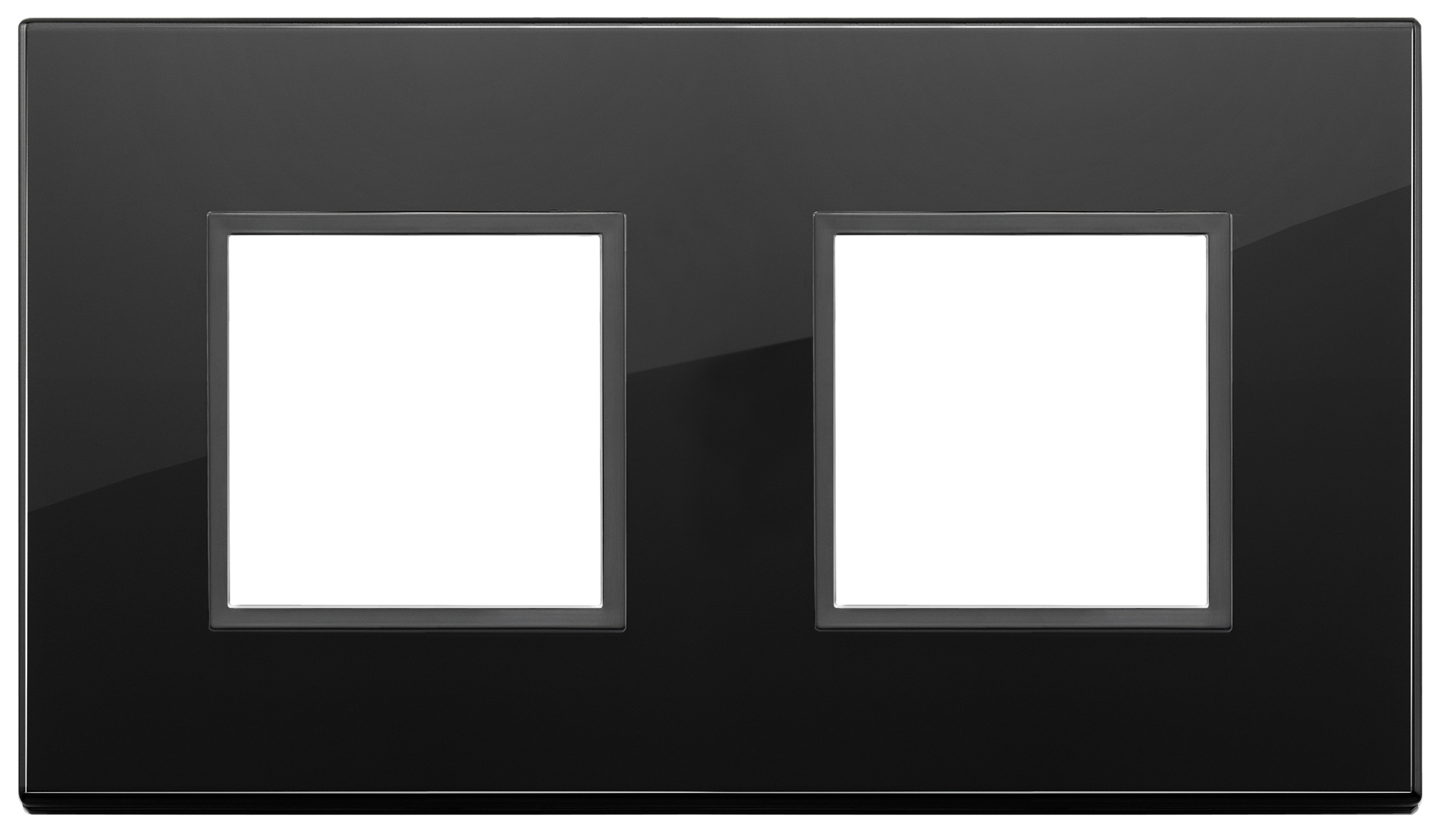 VIW21643.88 Placca 4M (2+2) int71 nero tot. diamante