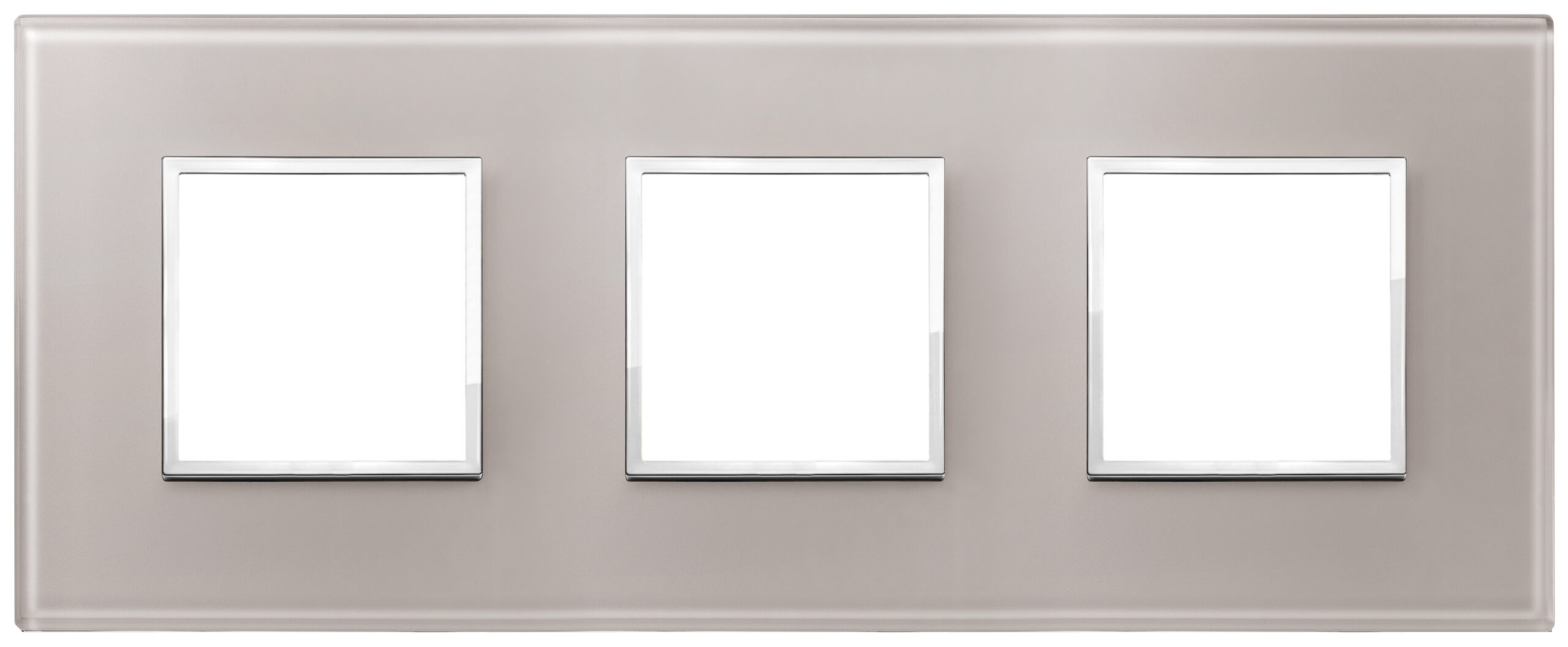 VIW21644.73 Placca 6M (2+2+2) int71 grigio perla