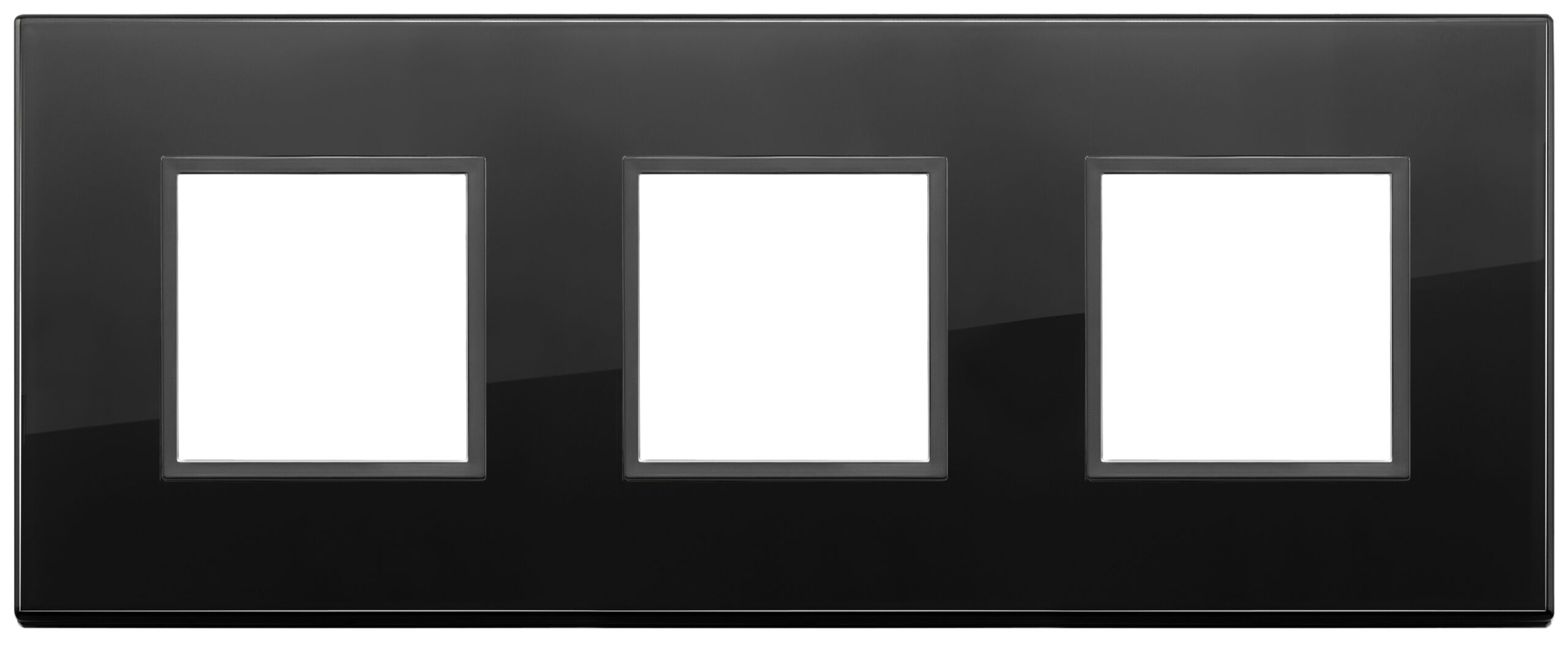 VIW21644.88 Placca 6M (2+2+2) int71 nero tot. diam.