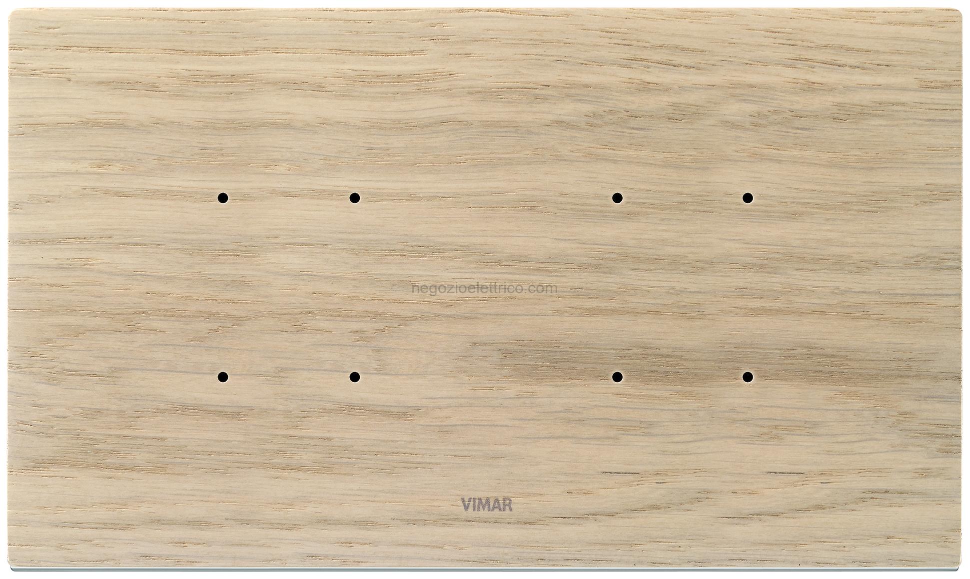 VIW21667.32 Placca 5MBS (2+blank+2) rovere sbiancato
