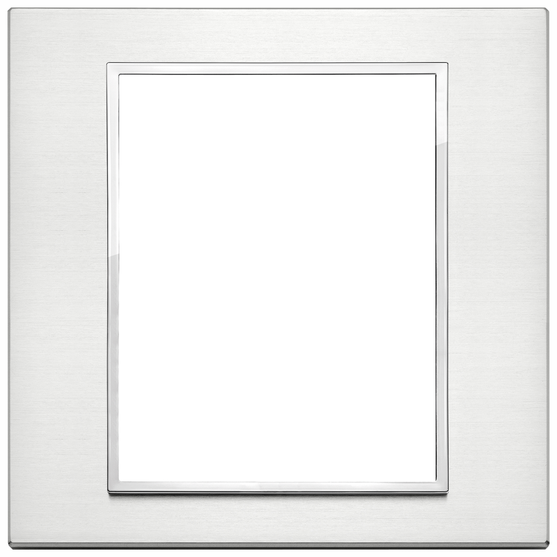 VIW21668.01 Placca 8M alluminio brillante