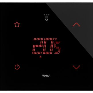 VIW21814.S.76 Termostato KNX STAR 2M nero diamante