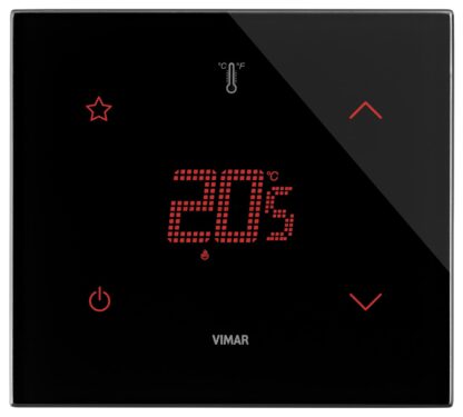 VIW21814.S.76 Termostato KNX STAR 2M nero diamante