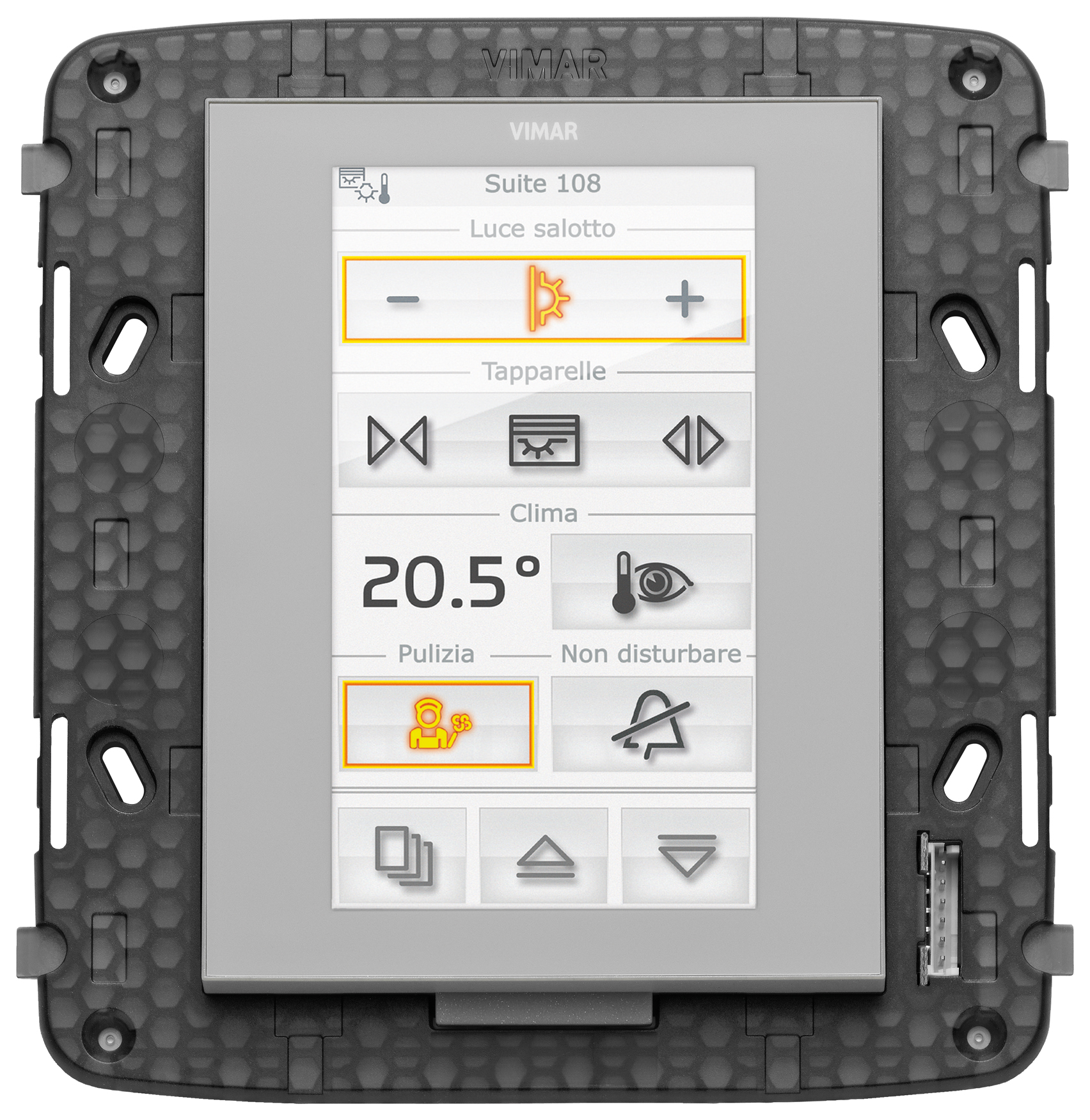 VIW21848.1.BN Touch screen KNX 4,3in Full Flat neutro