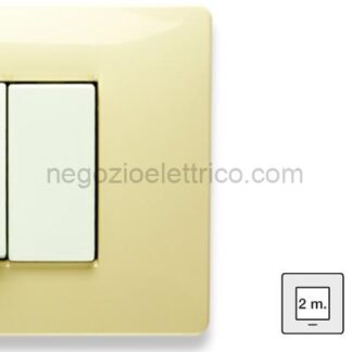 MST21BS122 MixBS Placca 2 P. St.ING. BIANCO PARIGI