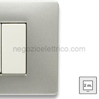 MST21BS262 MixBS Placca 2 P. St.ING ALUMINIUM