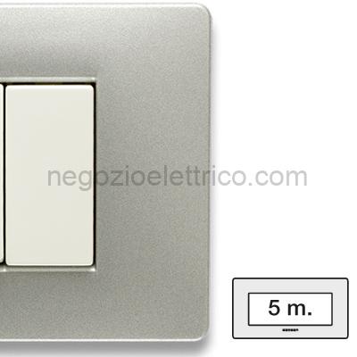 MST21BS265 MixBS Placca 5 P. St.ING ALUMINIUM