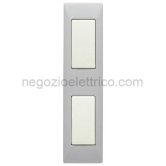 MST21MX101-2 MIX Placca 1+1 Posti BIANCO ASPEN