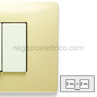 MST21MX122-2 MIX Placca 2+2 Posti BIANCO PARIGI