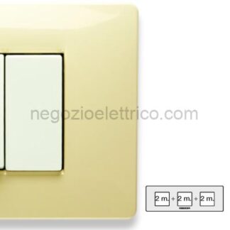 MST21MX122-3 MIX Placca 2+2+2 Posti BIANCO PARIGI