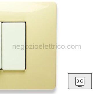MST21MX123-C MIX Placca 2 P. Centrali BIANCO PARIGI