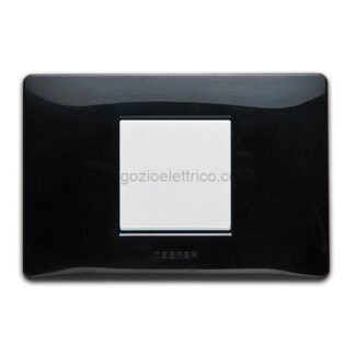 MST21MX203-C MIX Placca 2 P. Centrali NERO PANTHER