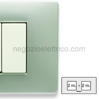 MST21MX252-2 MIX Placca 2+2 Posti GREY MOON