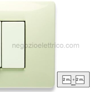 MST21MX282-2 MIX Placca 2+2 Posti BIANCO SAFARI