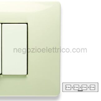 MST21MX282-4 MIX Placca 2+2+2+2 Posti BIANCO SAFARI