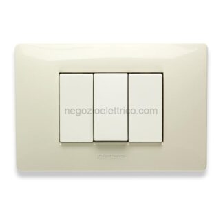 MST21MX283 MIX Placca 3 Posti BIANCO SAFARI