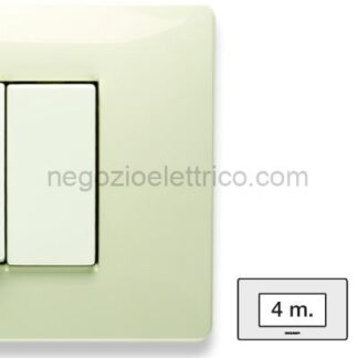 MST21MX284 MIX Placca 4 Posti BIANCO SAFARI