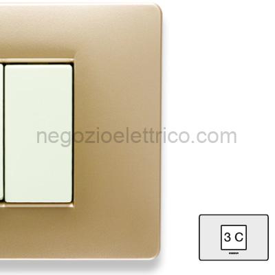 MST21MX543-C MIX Placca 2 P. Centrali SAHARA