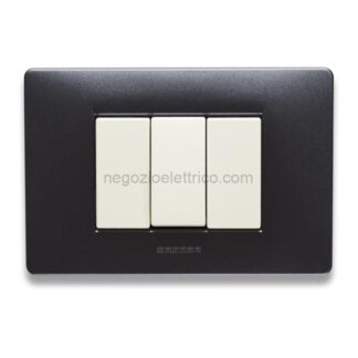 MST21MX593 MIX Placca 3 Posti ANTHRACITE Grey