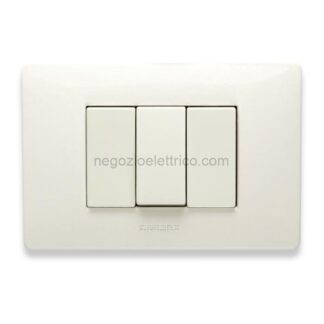 MST21MX803 MIX Placca 3 Posti BIANCO MATT