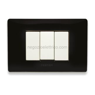 MST21MX813 MIX Placca 3 Posti NERO MATT