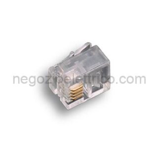 FME22280 Connett.plug con contatti dorati 4/4c.