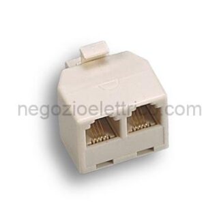 FME22350 Spina/presa 2 linee in 1 plug 6/4c.
