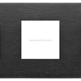 VIW22644.13 Placca 6M (2+2+2) int71 nero spazzolato