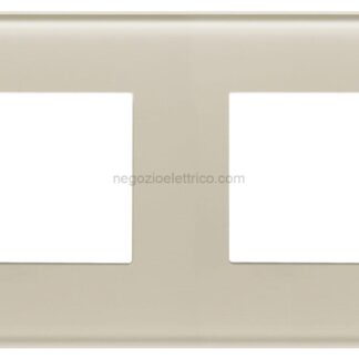 VIW22669.72 Placca 8M (2+2+2+2)int71 bianco canapa