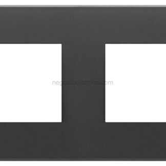 VIW22669.73 Placca 8M (2+2+2+2)int71 nero satinato