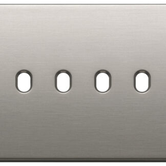 VIW22674.4.11 Placca 4Mx4 Vintage nichel spazzolato