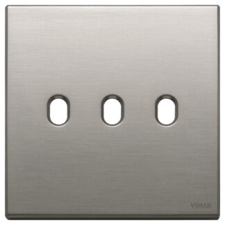 VIW22675.3.11 Placca 3Mx3 BS Vintage nichel spazzolato