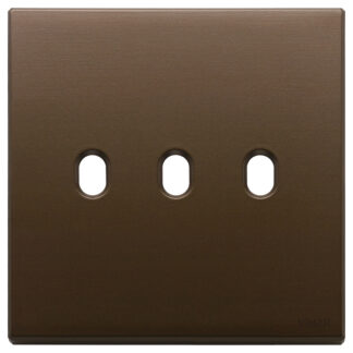 VIW22675.3.12 Placca 3Mx3 BS Vintage bronzo scuro sp.