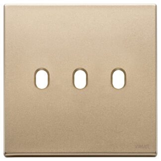 VIW22675.3.88 Placca 3Mx3 BS Vintage oro satinato