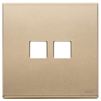 VIW22682.2.88 Placca 2Mx2 Flat oro satinato