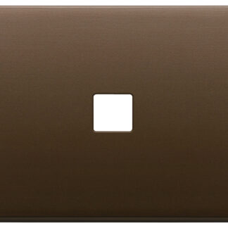 VIW22683.1.12 Placca 3Mx1 Flat bronzo scuro spazz.