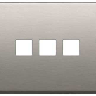 VIW22683.3.11 Placca 3Mx3 Flat nichel spazzolato
