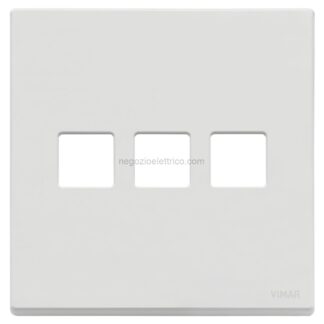 VIW22685.3.01 Placca 3Mx3 BS Flat bianco matt