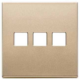 VIW22685.3.88 Placca 3Mx3 BS Flat oro satinato